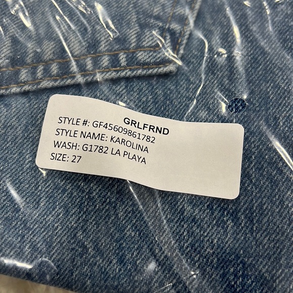 GRLFRND Karolina High Rise Straight in La Playa SZ 27 - Picture 4 of 9